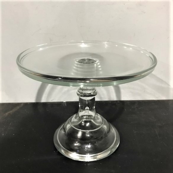 Mosser Glass Clear Cake Stand