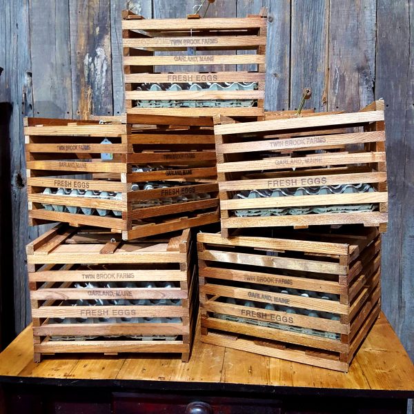 Rustic Wooden Farm Egg Crate