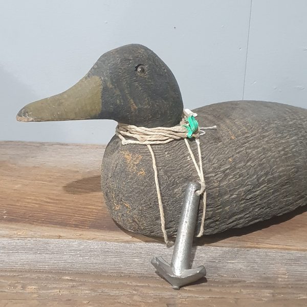 American Wooden Decoy Duck with Weight