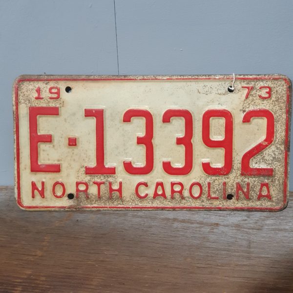 North Carolina Licence Plate