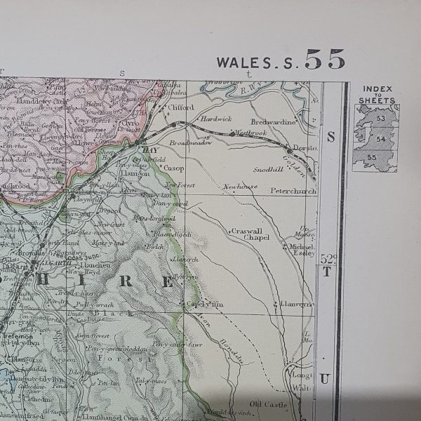 Wales South Map Bacon's County Map