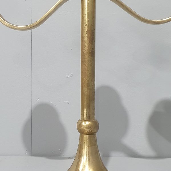 3 arm brass candlestick
