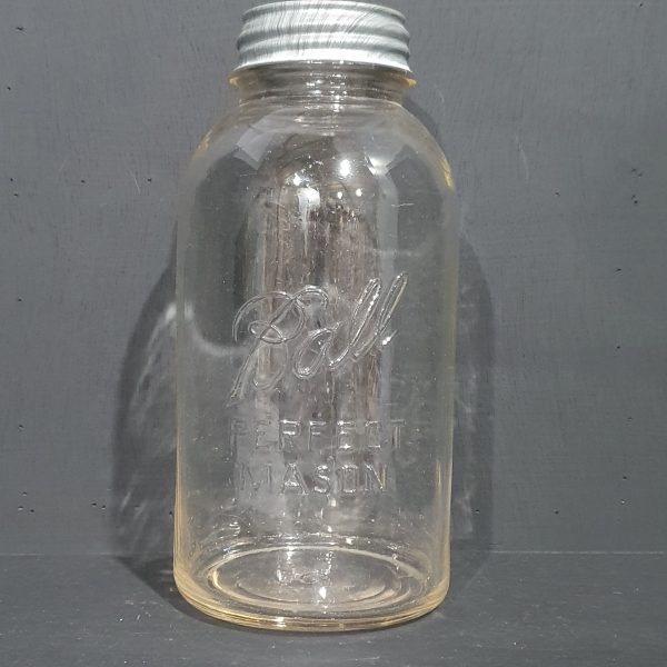 Vintage Ball Mason Jar Clear Half Gallon
