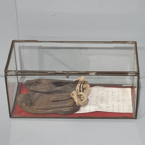 Childs Shoes in Display Case