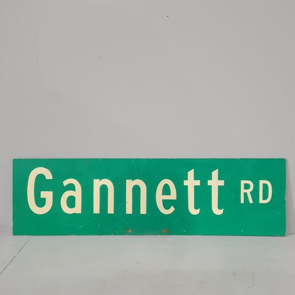 Gannett Road Sign