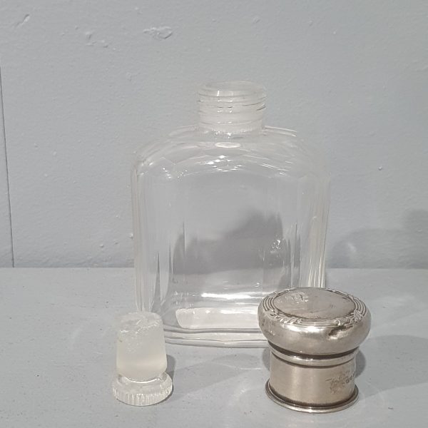Glass and Silver Fragrance Bottle