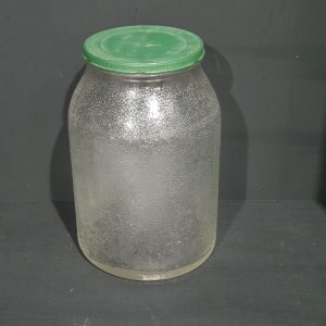 Hellmanns Frosted Glass Jar
