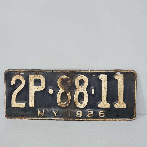 Pair NY Licence Plates
