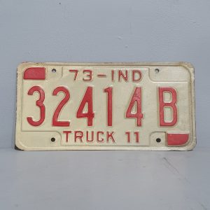 Indiana Licence Plate