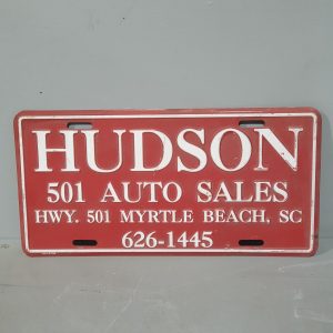 Hudson Auto Sales Sign 31137