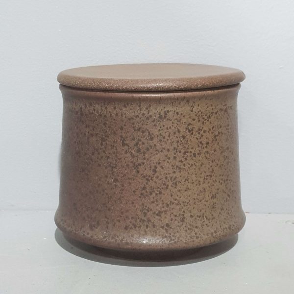 Brown Speckled Pot and Lid 31121