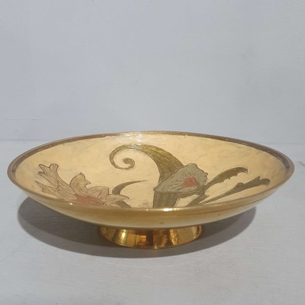 Cloisonné brass dish 31133