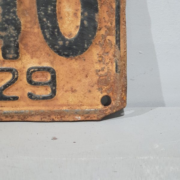 1929 Ontario Licence Plate