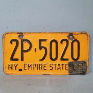 1962 NY Licence Plate 31181