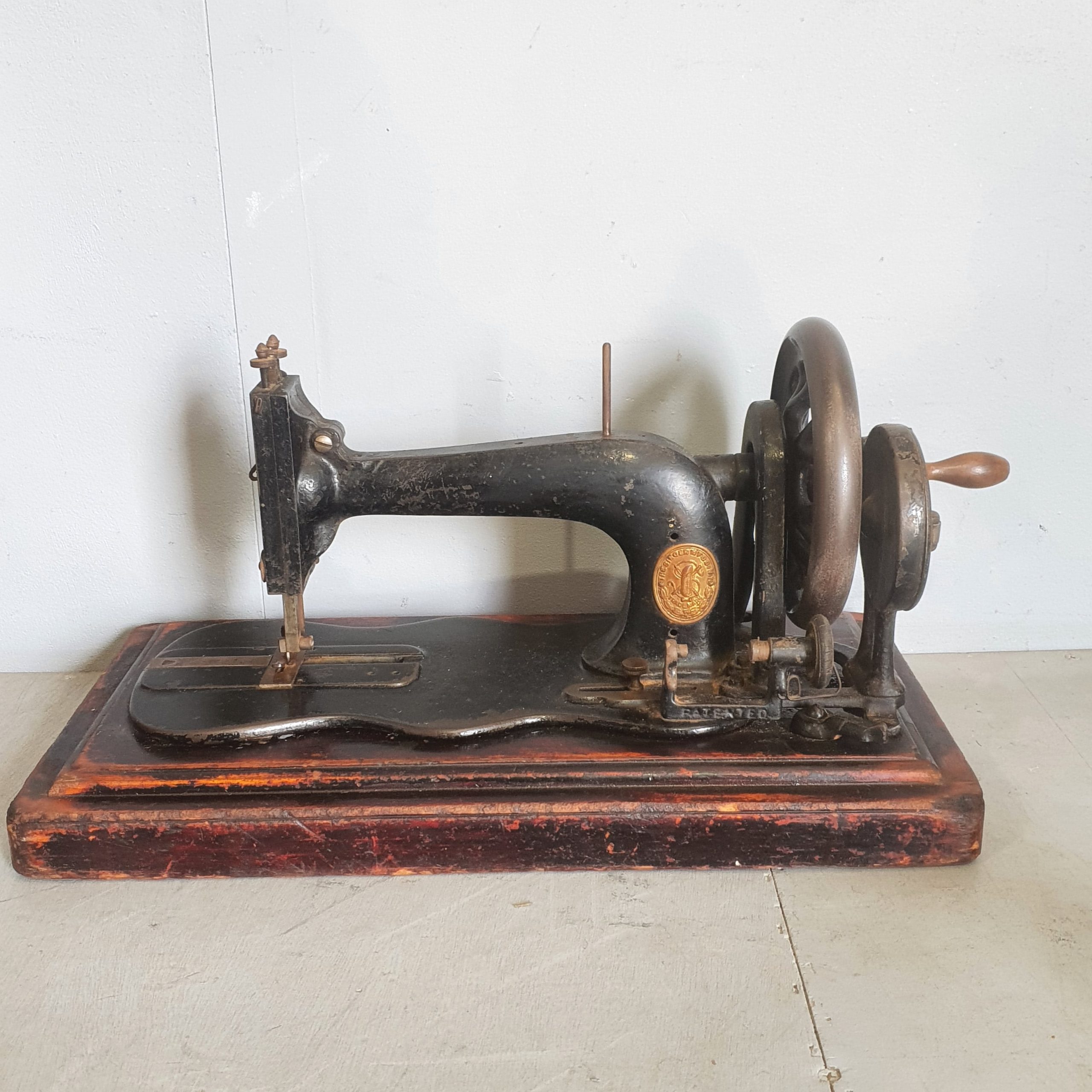 Black Tin Box of Vintage Singer Sewing Machine Accessories