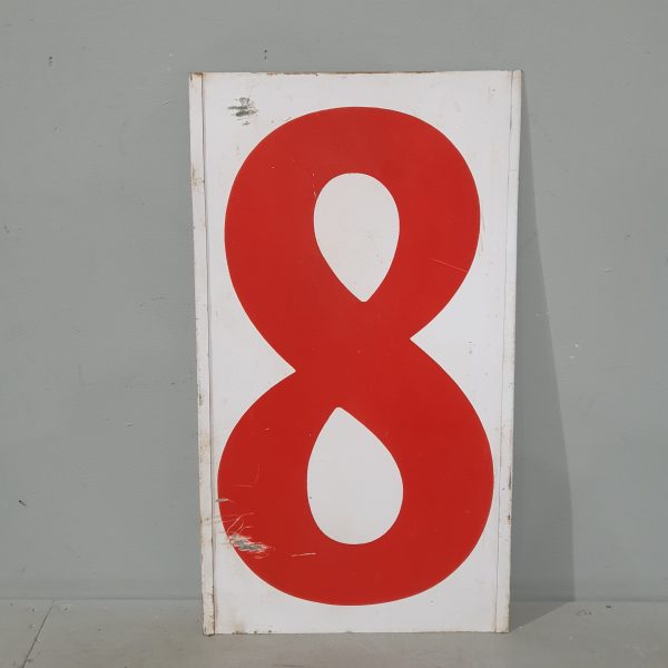 8 and 0 Gas Sign 1798