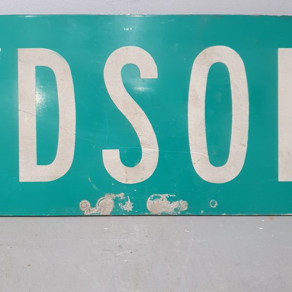 Hudson Street Sign 12762 G752