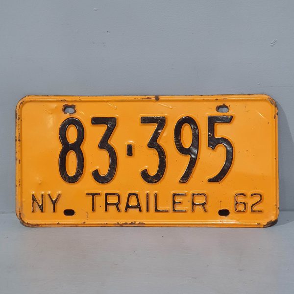 31342 1962 NY Licence Plate