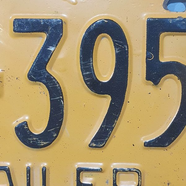 31342 1962 NY Licence Plate