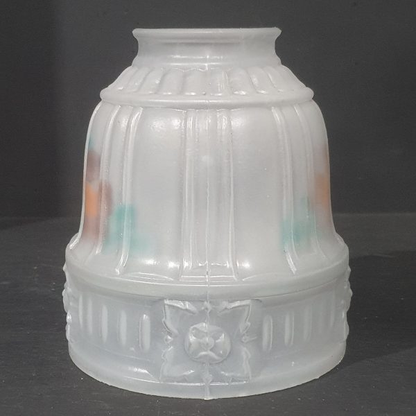 11013 Frosted Glass and Floral Light Shade