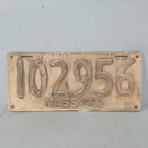 31438 1922 Mass Licence Plate