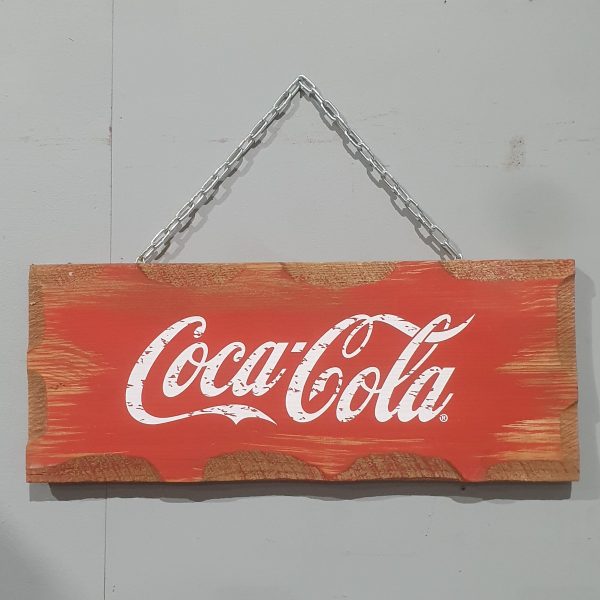 11191 Coke Wooden Sign