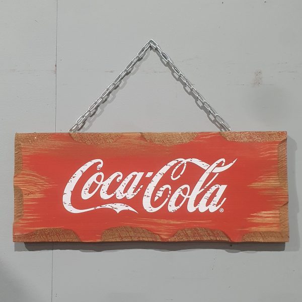 11191 Coke Wooden Sign