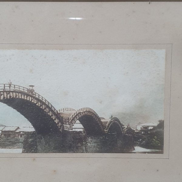 Framed Japanese Photograph Bridge